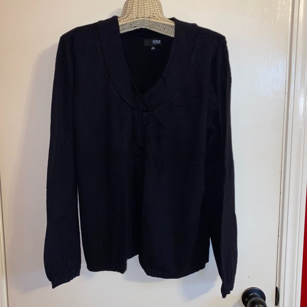 a.n.a. Black Long Sleeve Sweater